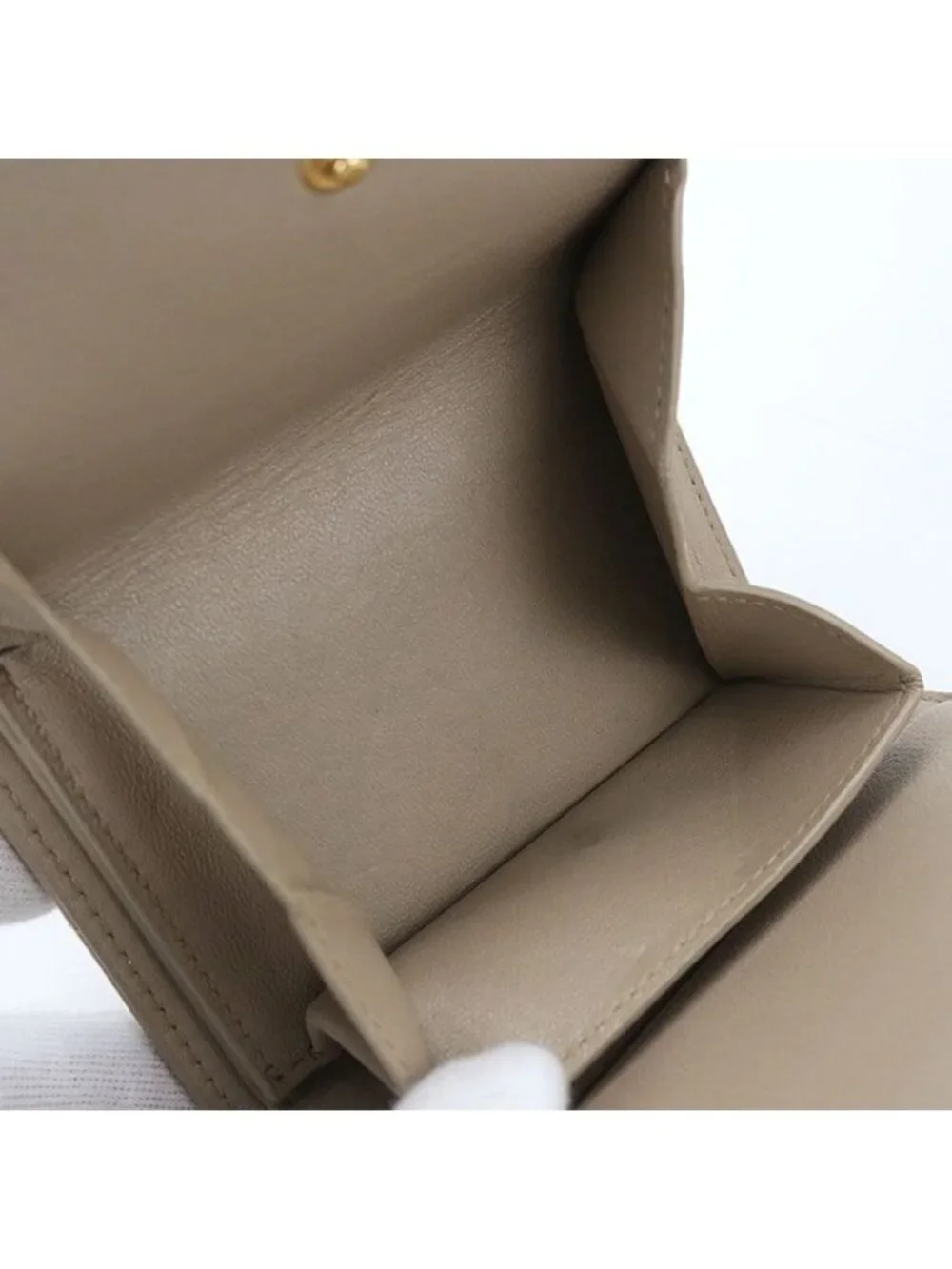 Saint Laurent Multi Fold Wallet Cassandra Trifold Leather - Picture 5 of 9